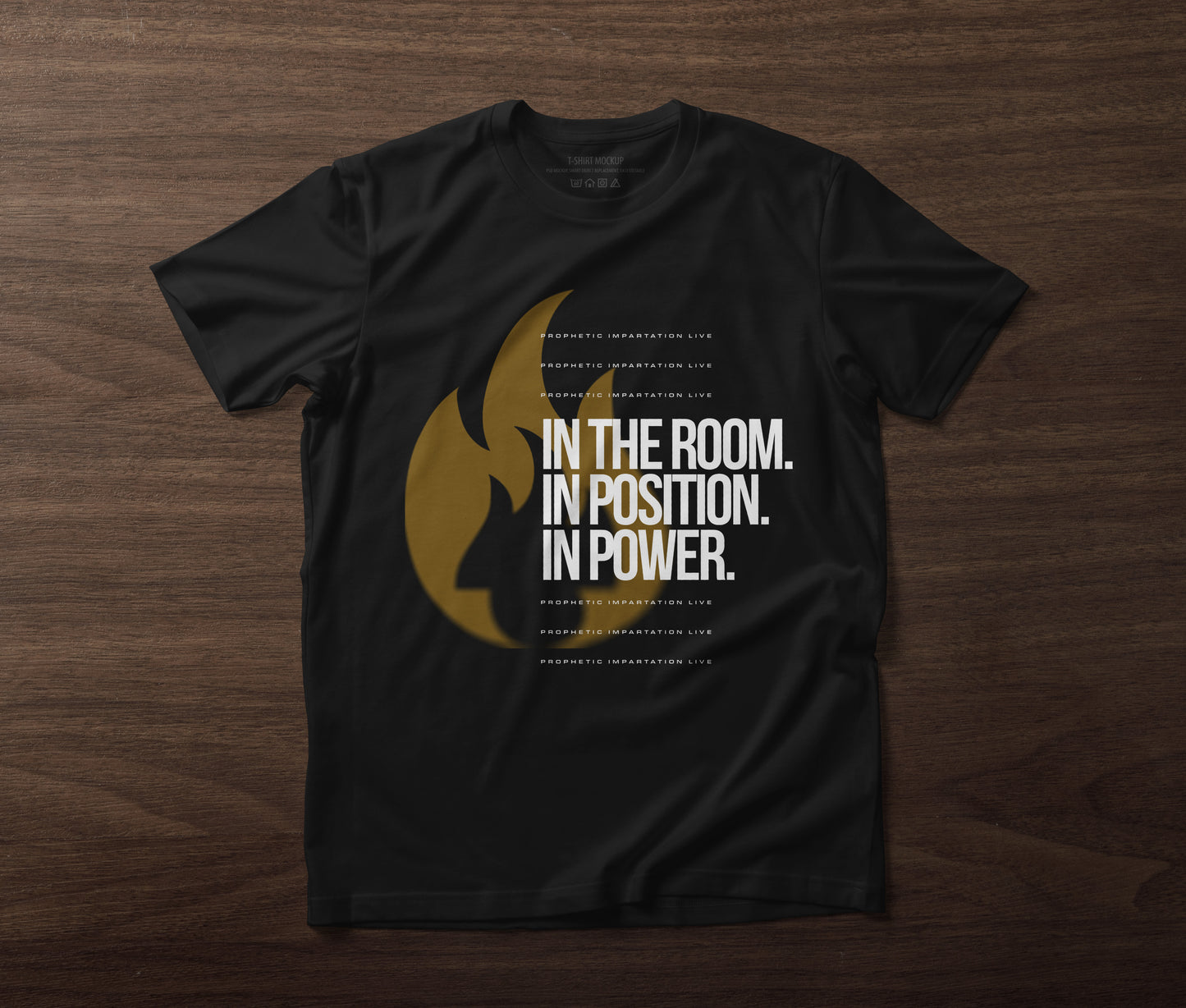 Prophetic Impartation In the Room T-shirt Black