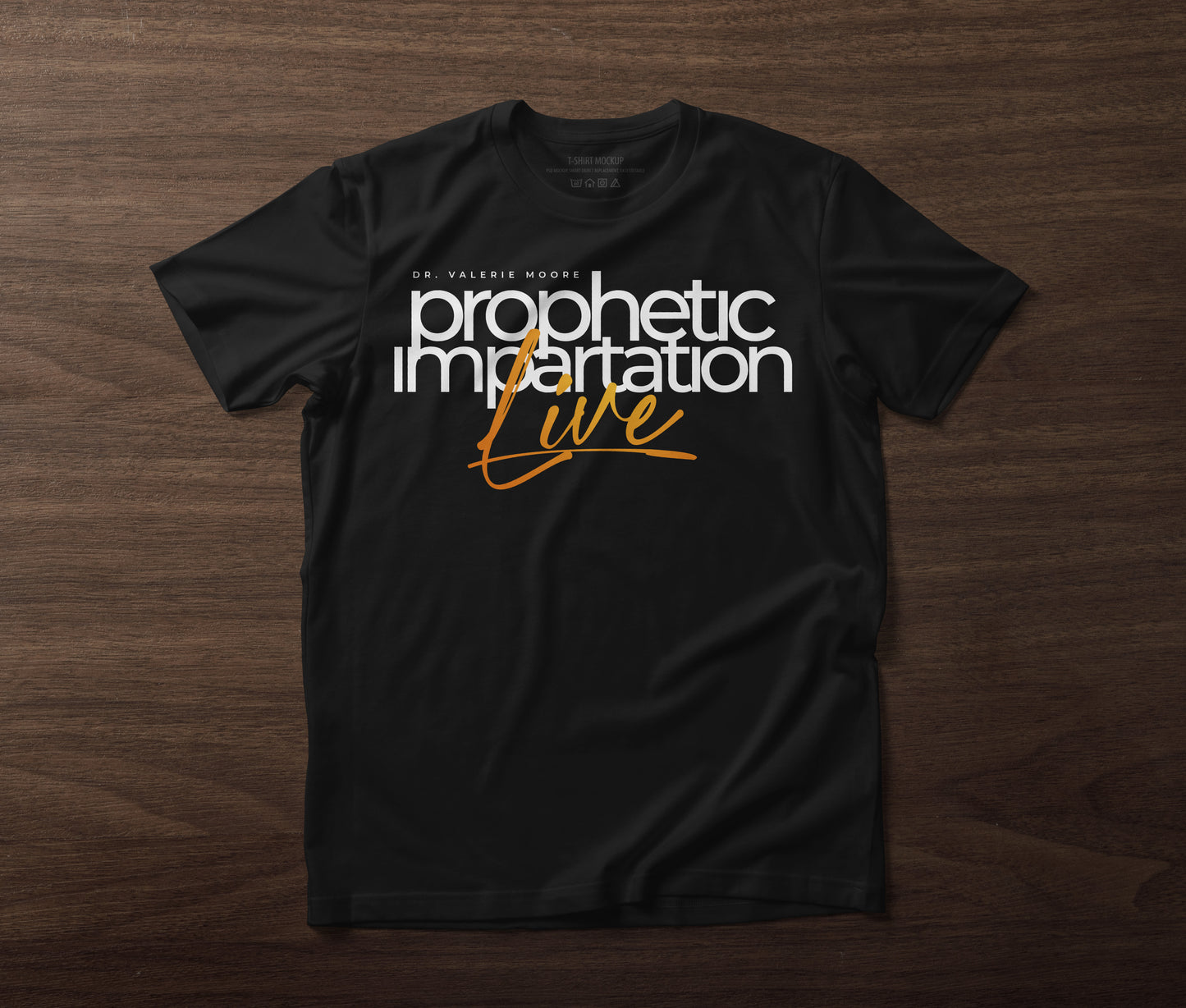Prophetic Impartation LIVE Logo T-shirt BLACK