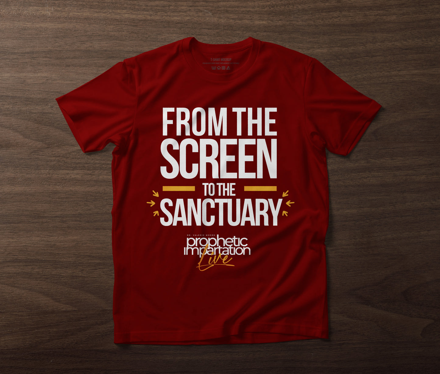 PI Live T-Shirt Screen to the Sanctuary RED
