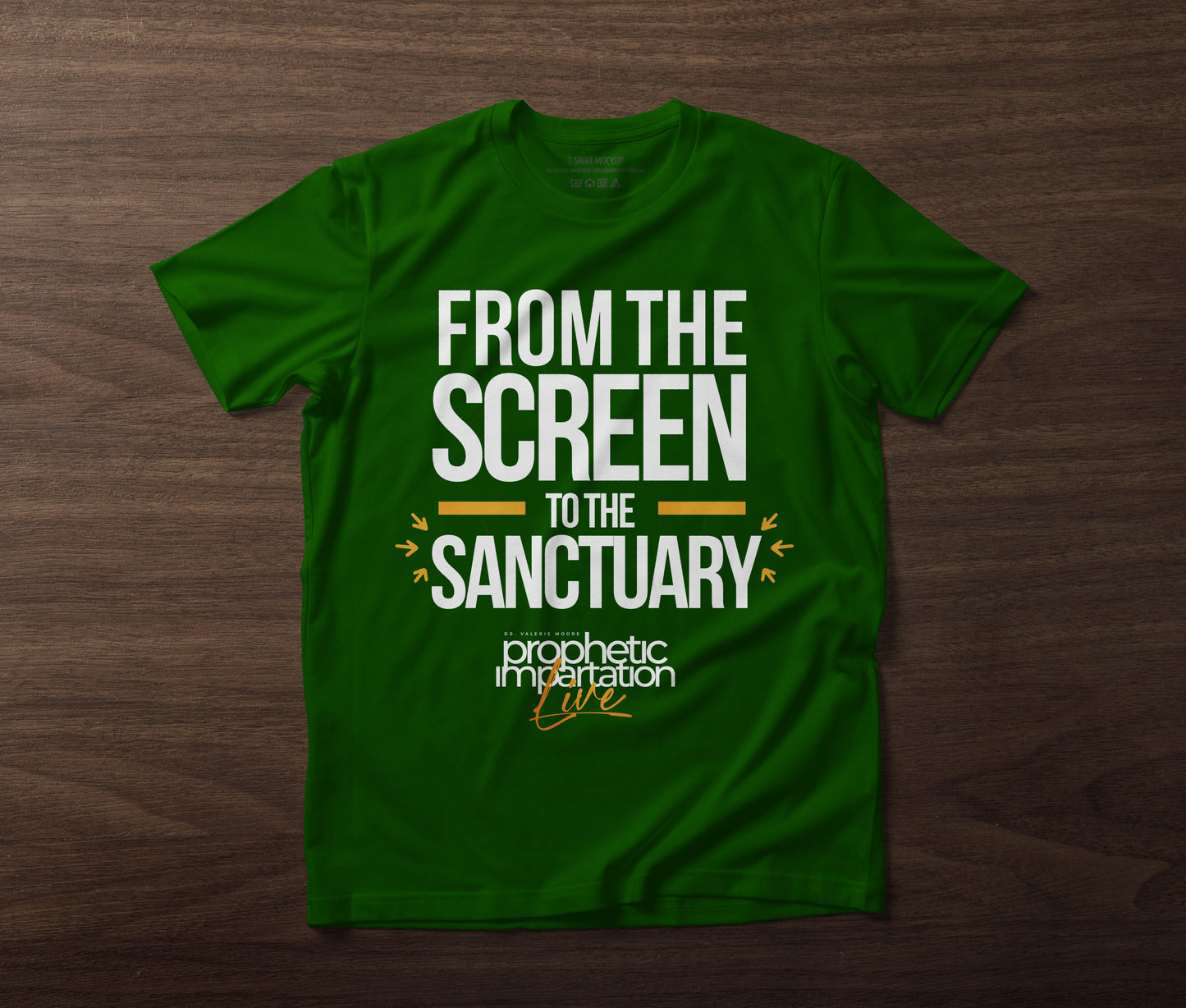 PI LIVE T-shirt Screen to the Sanctuary IRISH GREEN!