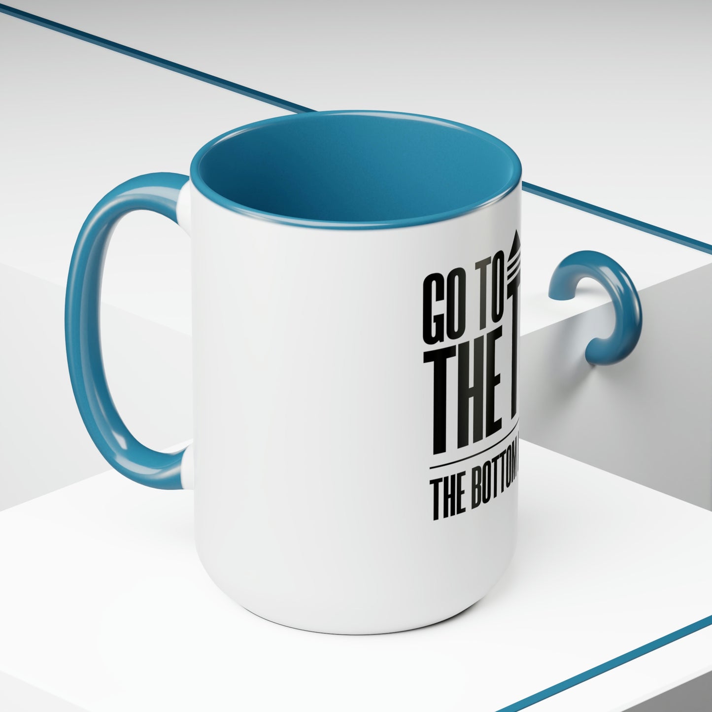 Two-Tone Coffee Mugs, 15oz