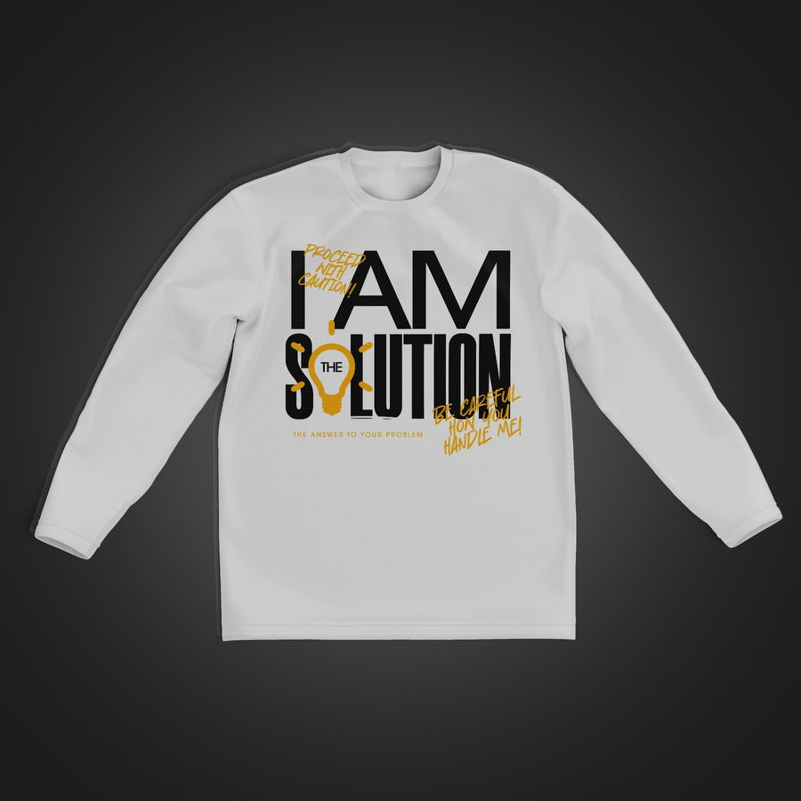 I AM THE ANSWER Sweatshirt white