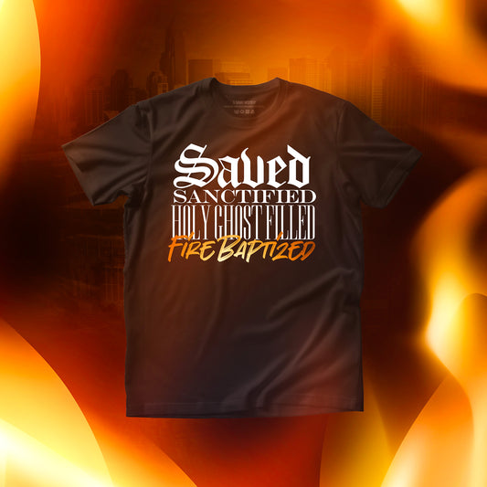 Save and Sanctified Black T-Shirt