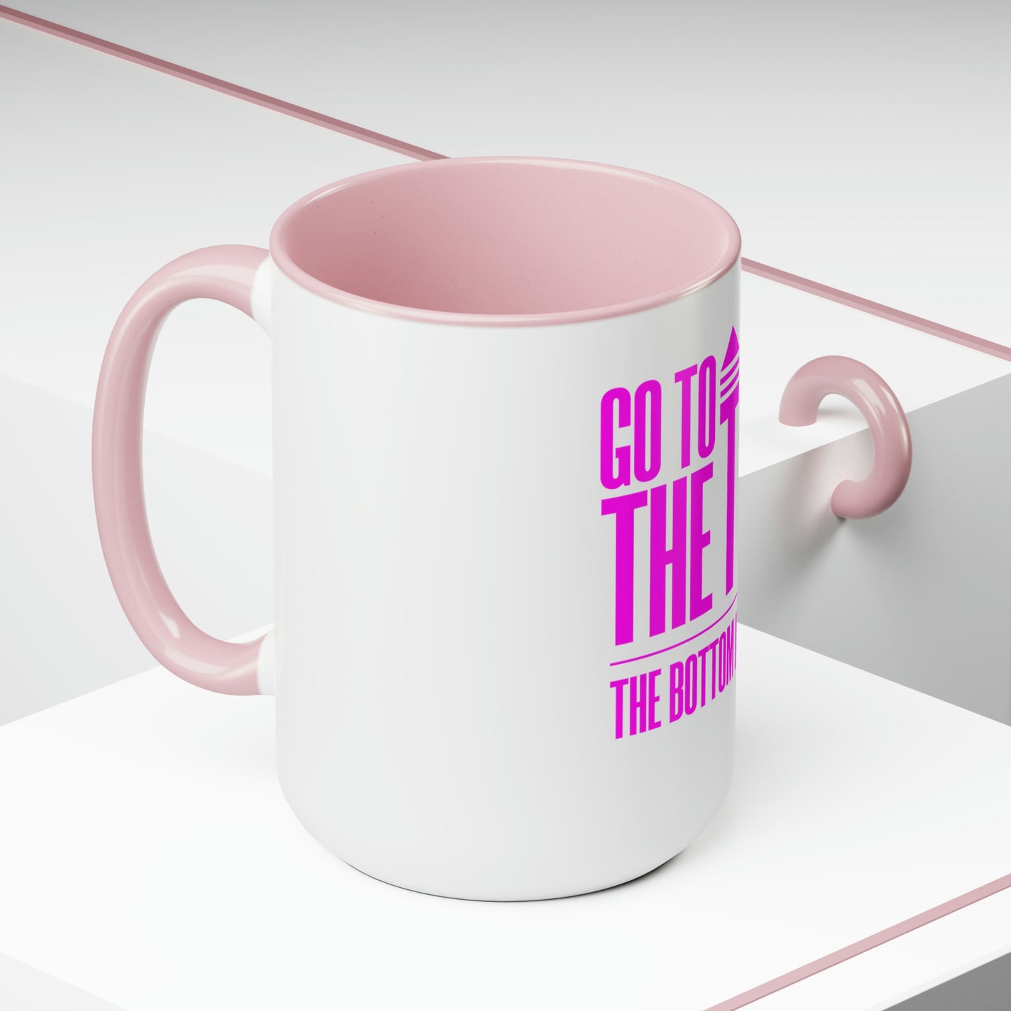 Two-Tone Coffee Mugs, 15oz