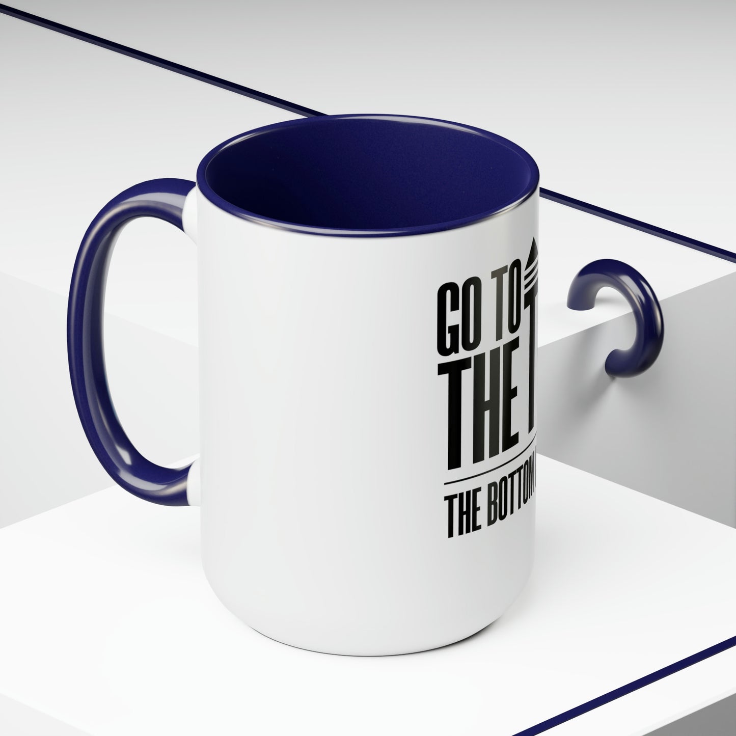 Two-Tone Coffee Mugs, 15oz