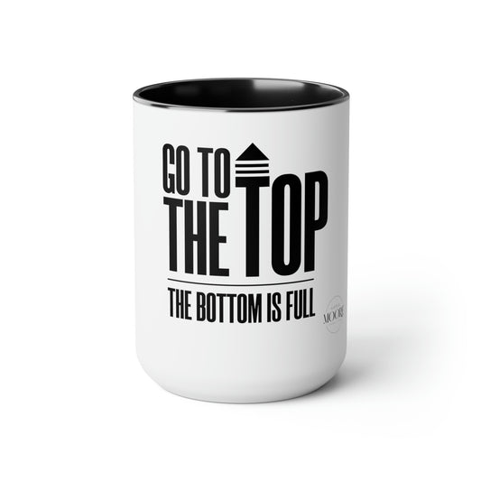 Two-Tone Coffee Mugs, 15oz